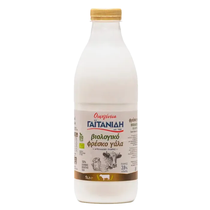 BIO Γάλα Πλήρες 1lt 3,8%
